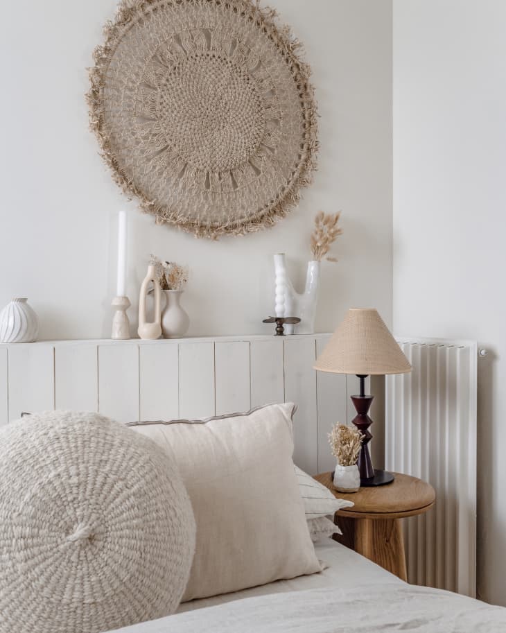 Apartment Interior Design With Custom Textured Headboard With Storage preview
